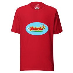 Camiseta de manga corta unisex roja MELOSÍN
